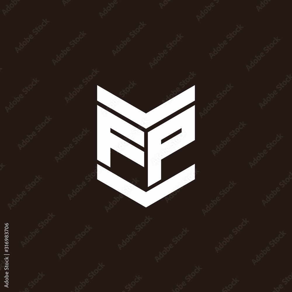 Logo alphabet monogram with emblem style Logo alphabet monogram with emblem style