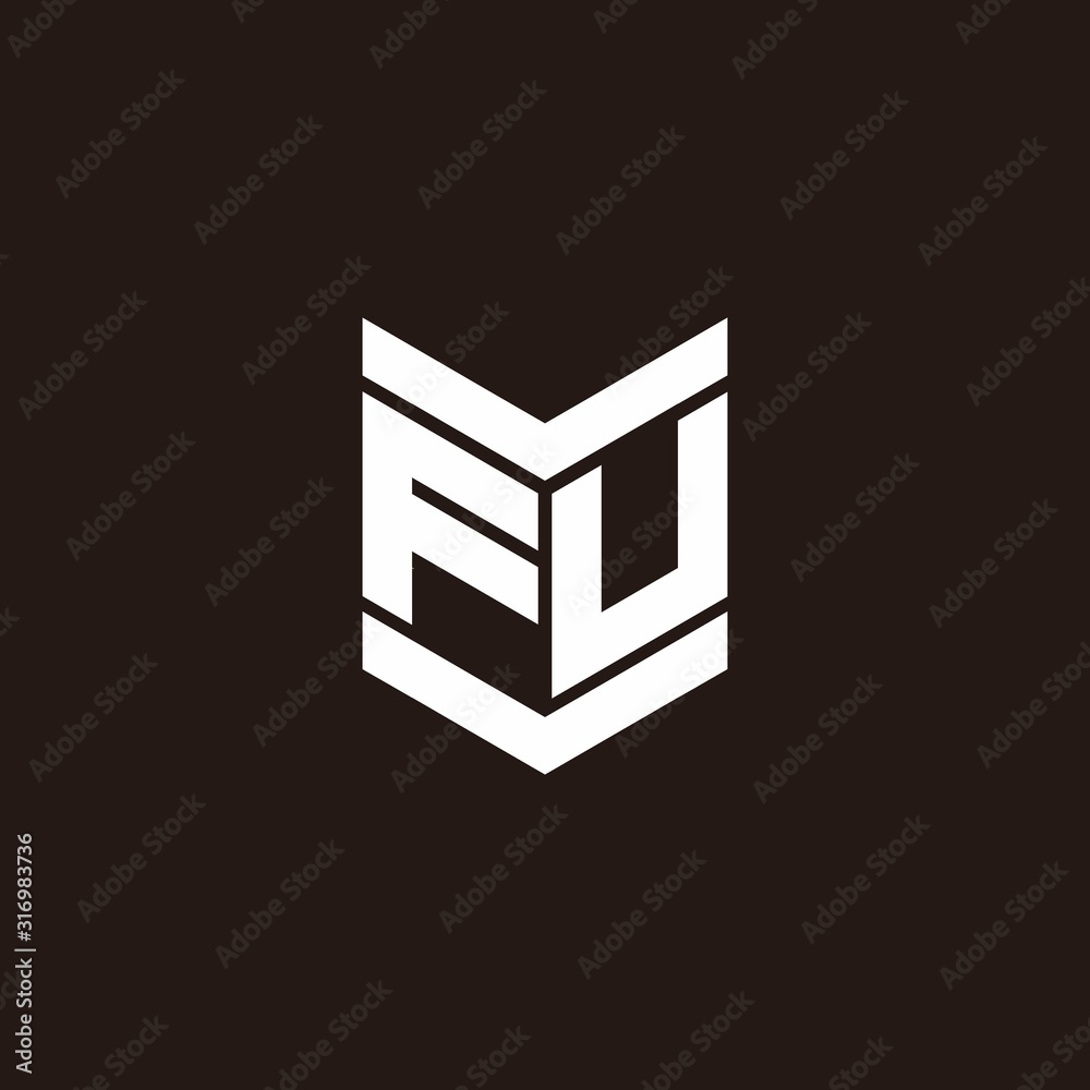 Logo alphabet monogram with emblem style Logo alphabet monogram with emblem style