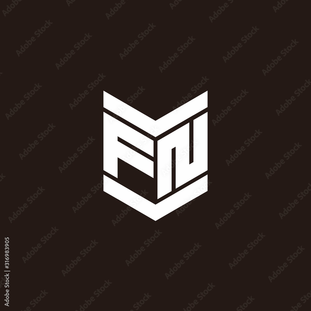 Logo alphabet monogram with emblem style Logo alphabet monogram with emblem style