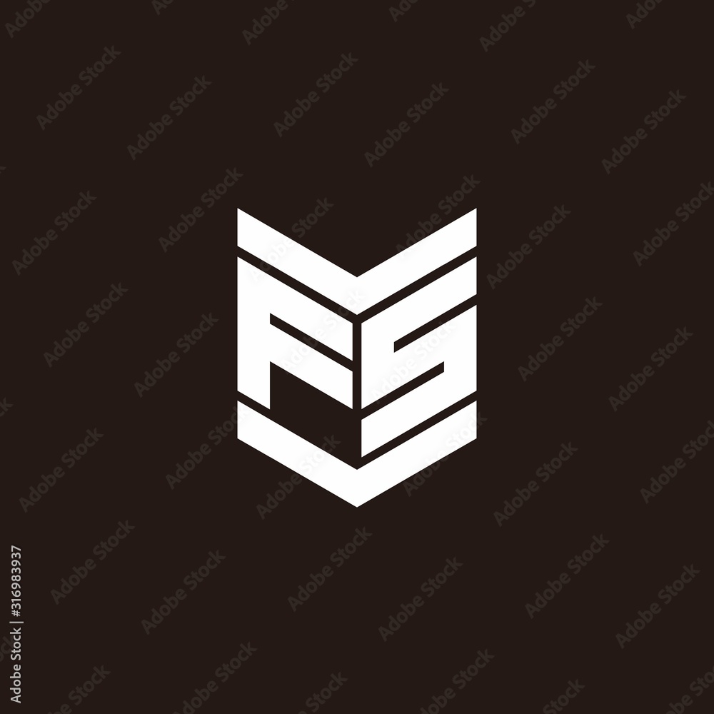 Logo alphabet monogram with emblem style Logo alphabet monogram with emblem style