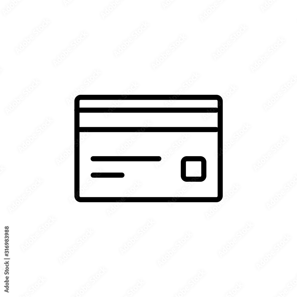 payment card icon design line style. Perfect for application, web, logo and presentation template payment card icon design line style. Perfect for application, web, logo and presentation template