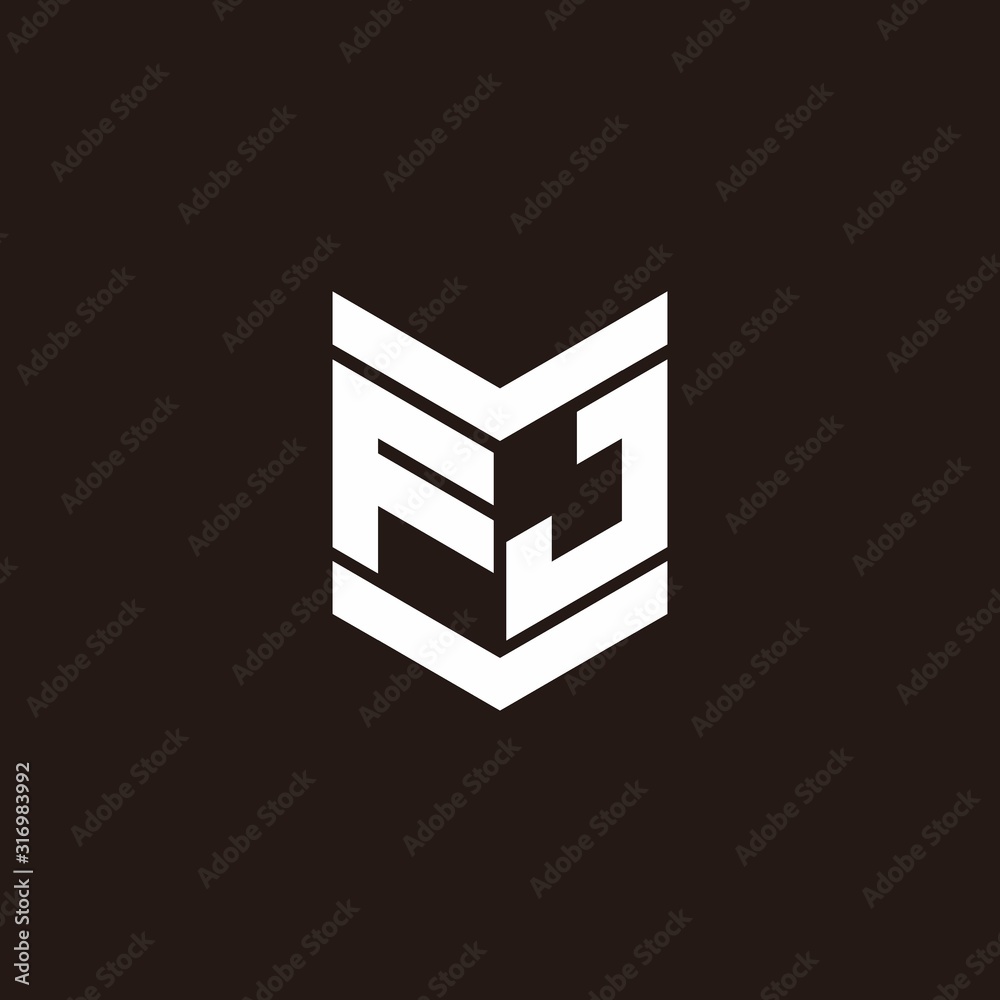 Logo alphabet monogram with emblem style Logo alphabet monogram with emblem style