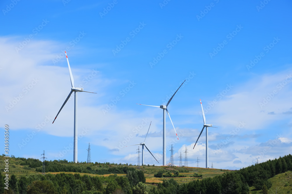 wind turbines