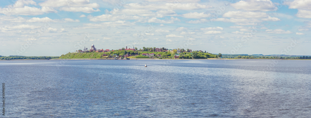 Sviyazhsk island from the Volga river in Tatarstan