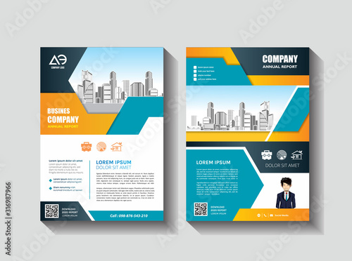 Template vector design for Brochure, Annual Report, Magazine, Poster, Corporate Presentation, Portfolio, Flyer, layout