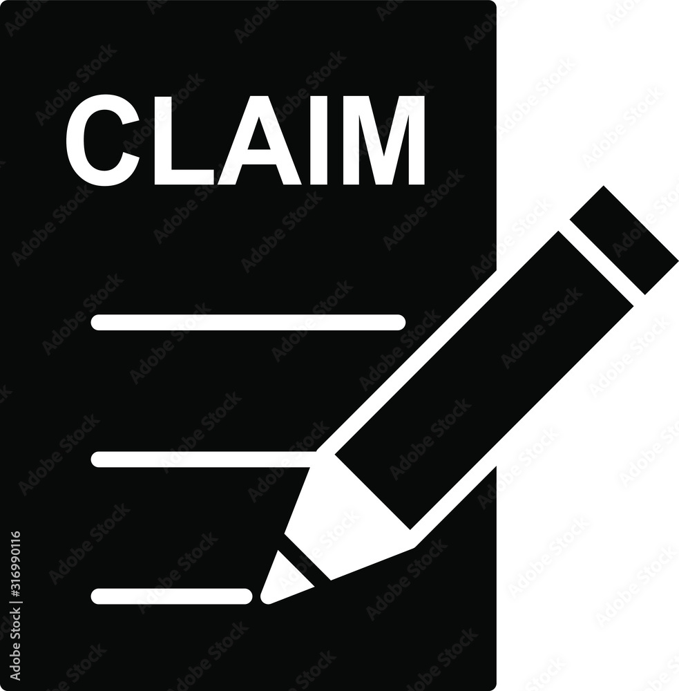 Claim icon, vector illustration Claim icon, vector illustration