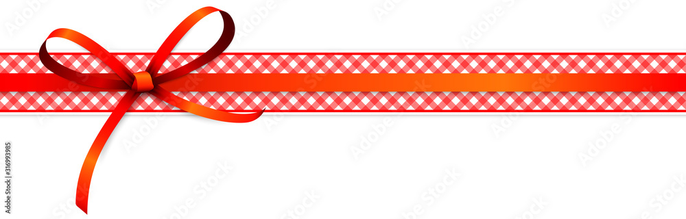red colored ribbon bow