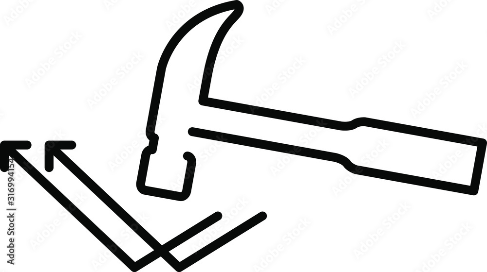 Indestructible icon, vector line illustration Indestructible icon, vector line illustration