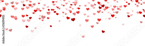 seamless confetti hearts background