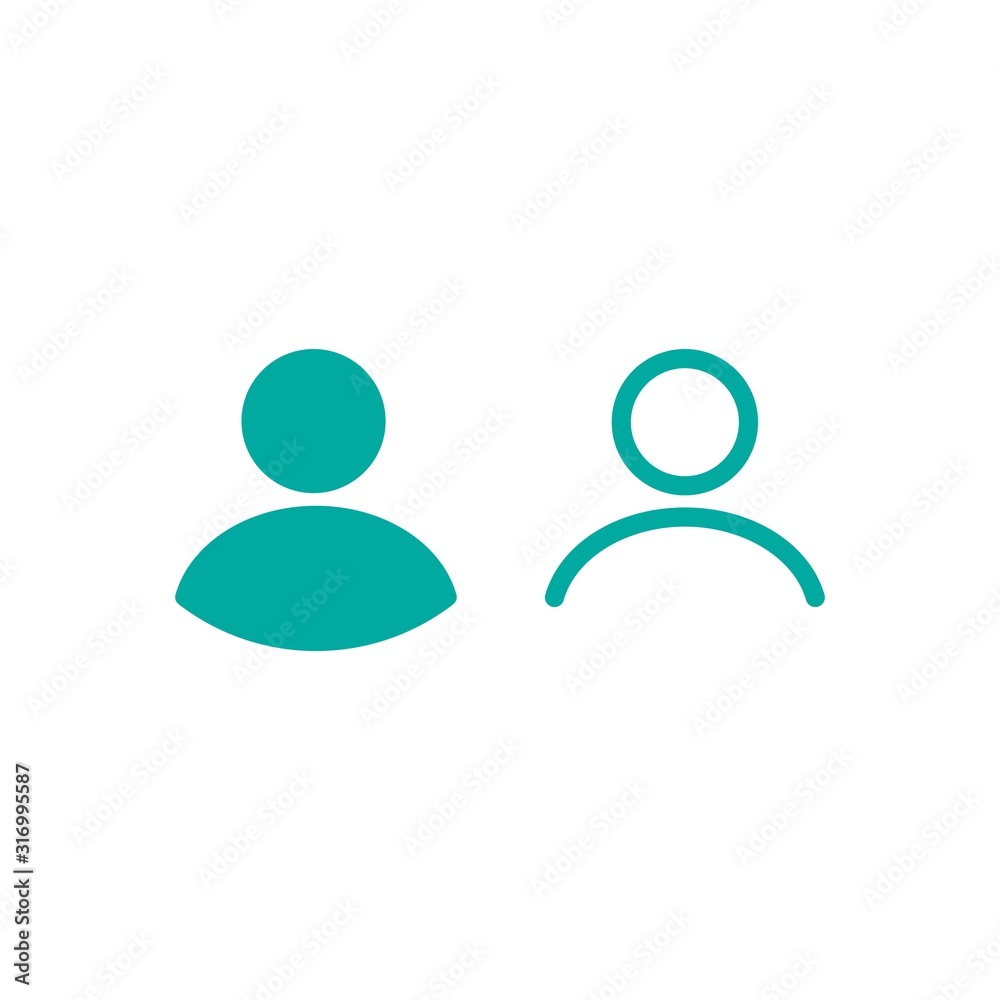 flat icon of human figure set. Avatar isolated on white. flat icon of human figure set. Avatar isolated on white.
