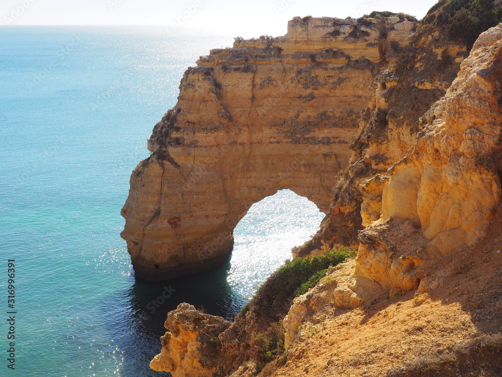cliff arch in portugal