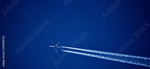 airplane in the sky photo