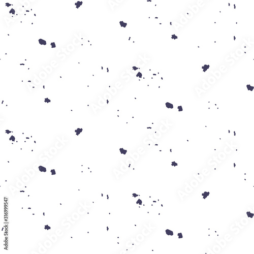 Textured abstract shapes seamless pattern. Dust particles vector repeat background for wrap, textile and print design.