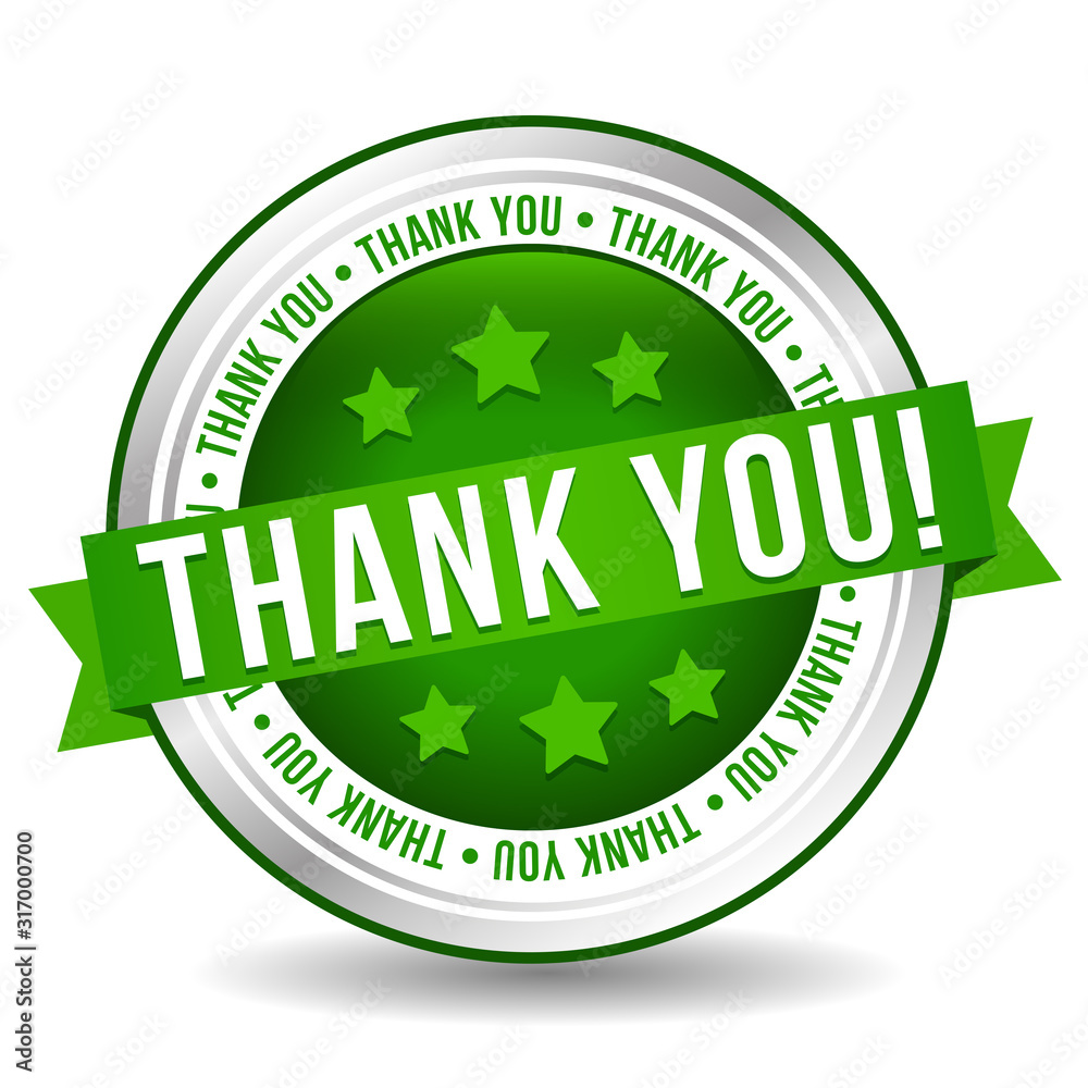 Thank you Badge Stamp - Online Button - Banner with Ribbon. Thank you Badge Stamp - Online Button - Banner with Ribbon.