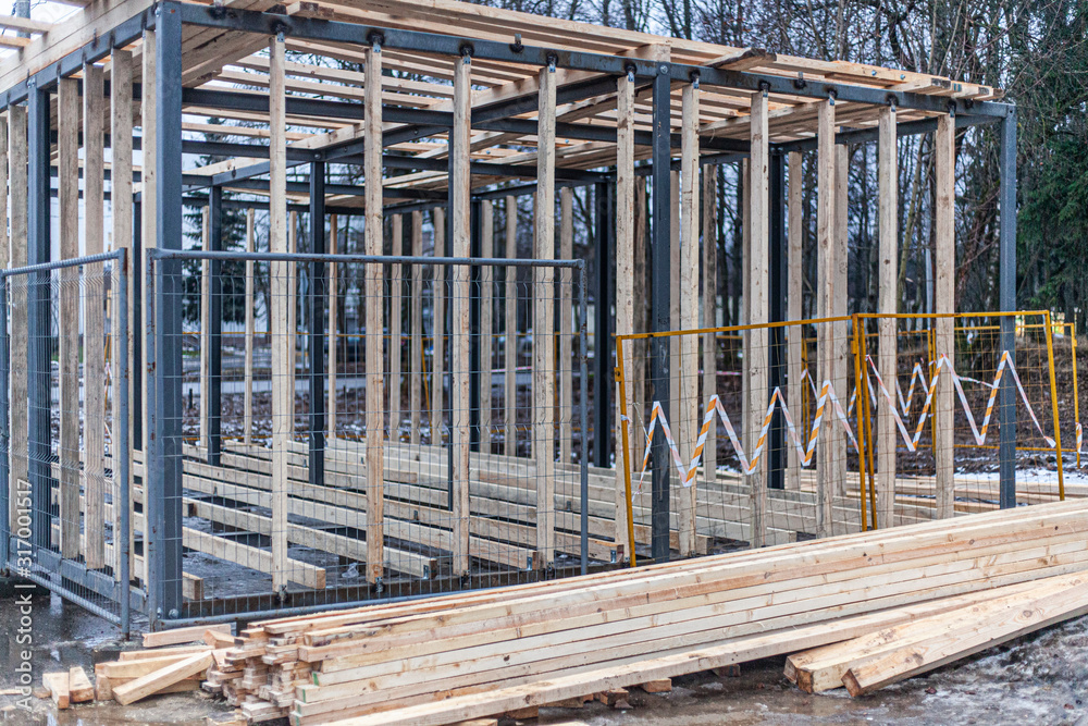 The construction of the store is made of metal and wood. Creating designs for trade. Designing a small house. Metal profile clutch. The construction of the store is made of metal and wood. Creating designs for trade. Designing a small house. Metal profile clutch.