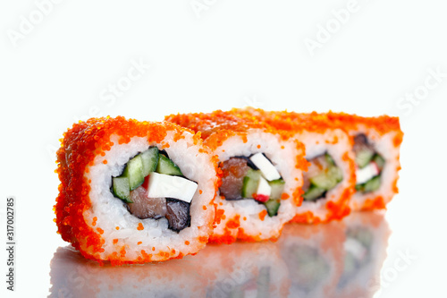 Sushi isolated on white