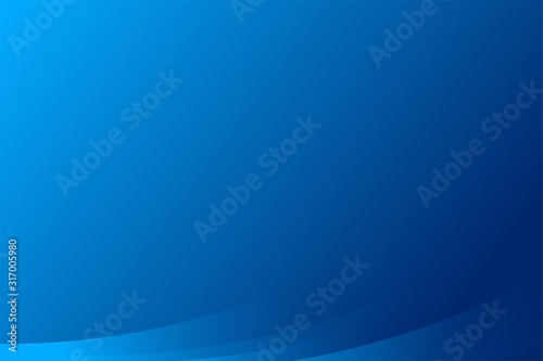 Simple Blue Wave Background Template Vector, Business Background with Empty Space Design © hafid
