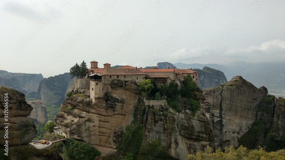 Landscape of the unique & beautiful geology and monastery`s of Meteora Greece. Landscape of the unique & beautiful geology and monastery`s of Meteora Greece.