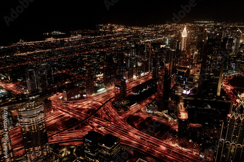 Blick vom Burj Khalifa / Dubai Wolkenkratzer / Skyscraper