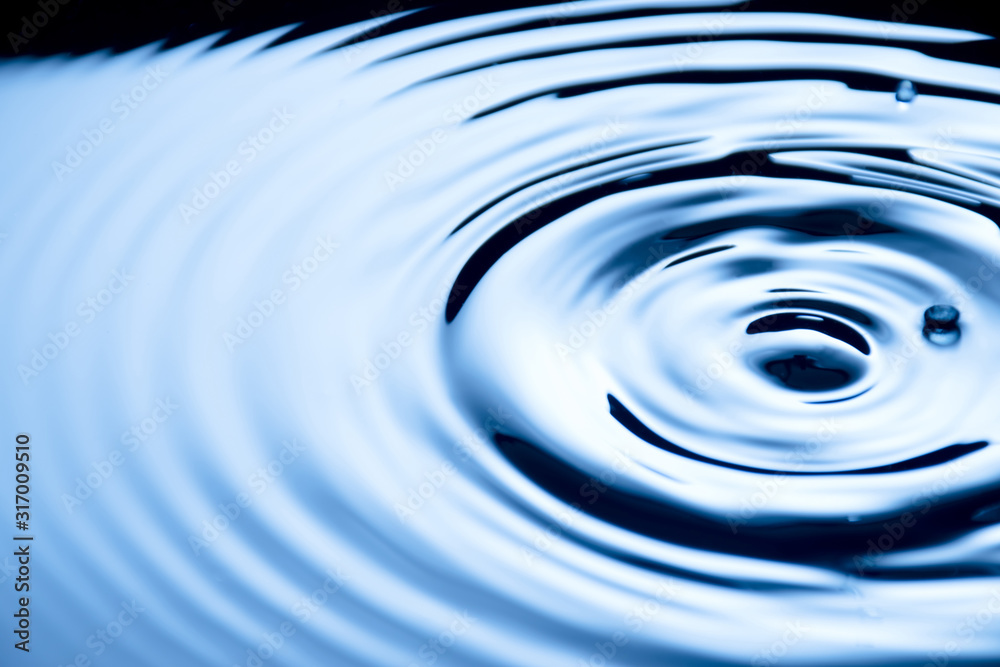 Picture of Blue Drops falling with copy space. Picture of Blue Drops falling with copy space.