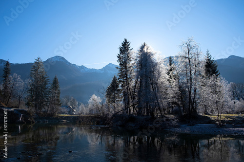 Winter morning in the mountains. Slovenia © Olivia