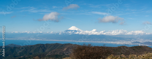 沼津湾と富士山のパノラマ