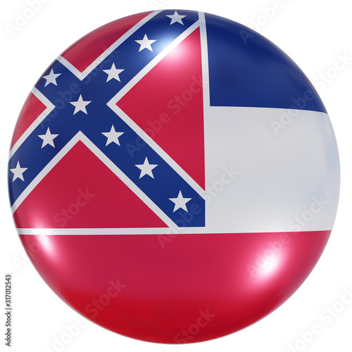 Mississippi State flag button