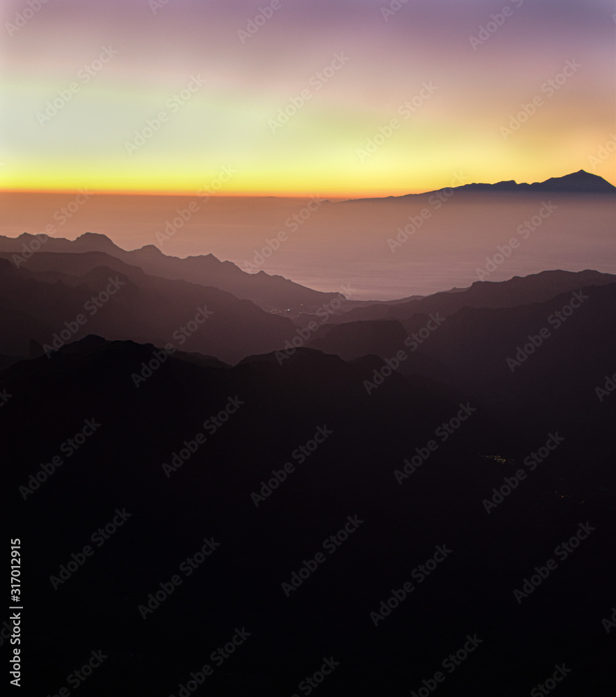 Obraz premium Mountain Sunset