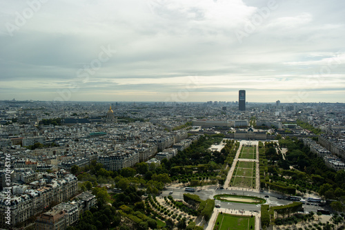 View of Paris districts