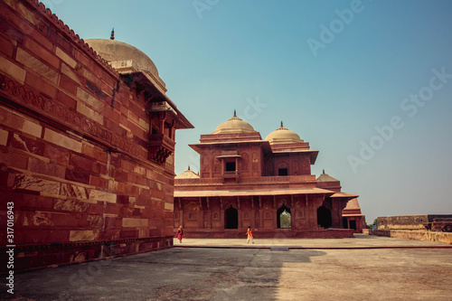 Architectural detail around Fatehpur Sikri  a city in Uttar Pradesh  India