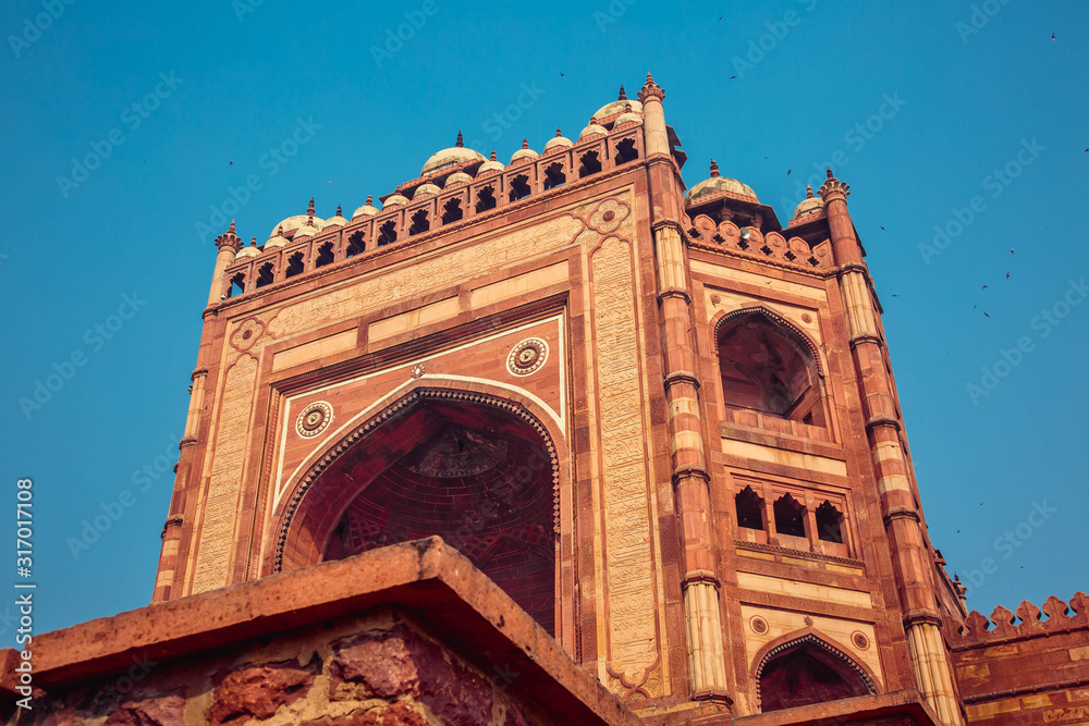 DELHI, INDIA : Jama Masjid Mosque in Delhi circa . gate entrance