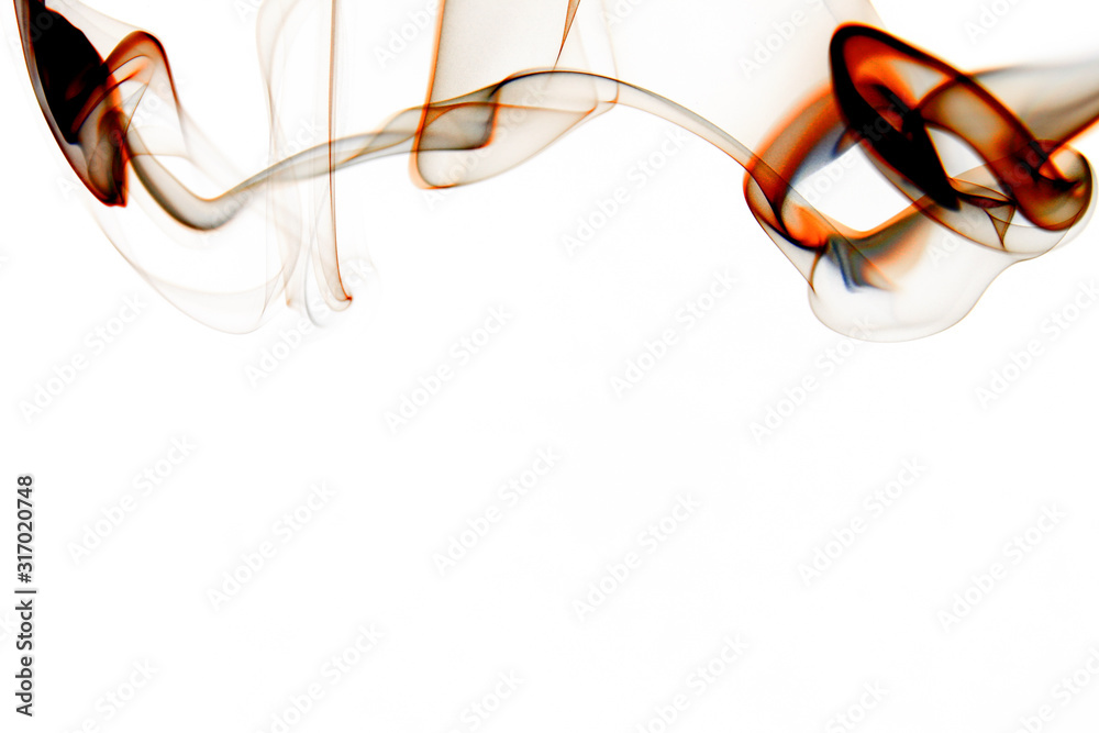 Smoke abstract on white background Smoke abstract on white background