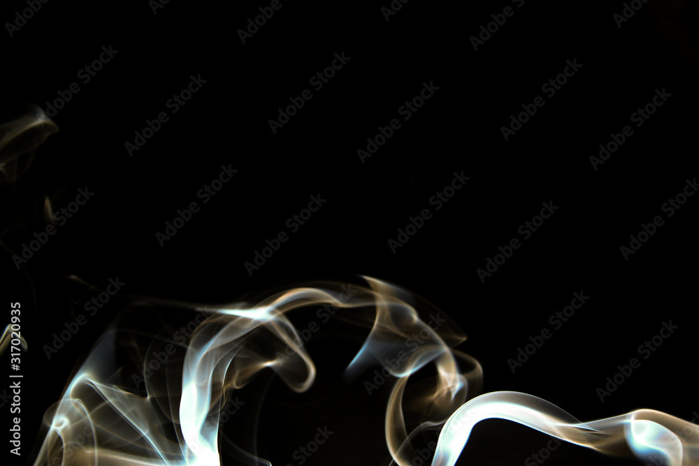 Smoke abstract on black background Smoke abstract on black background