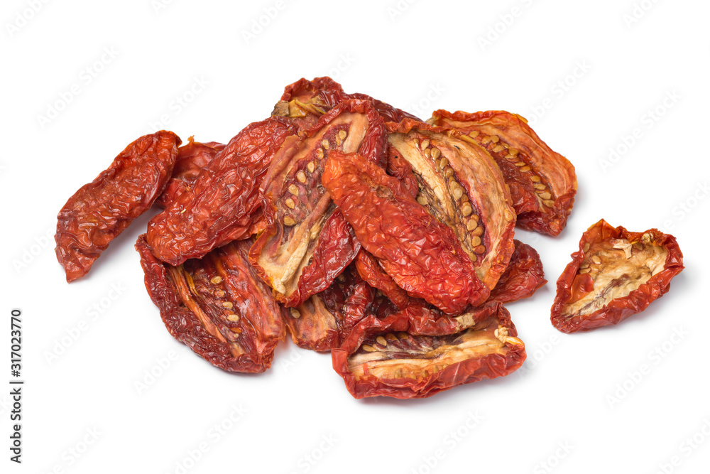 Heap of sundried tomatoes