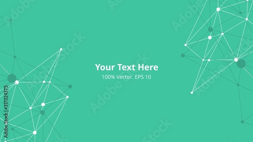Futuristic crypto colorful blockchain illustration. Vector global creative social network. Abstract polygonal background with lines and dots. EPS 10