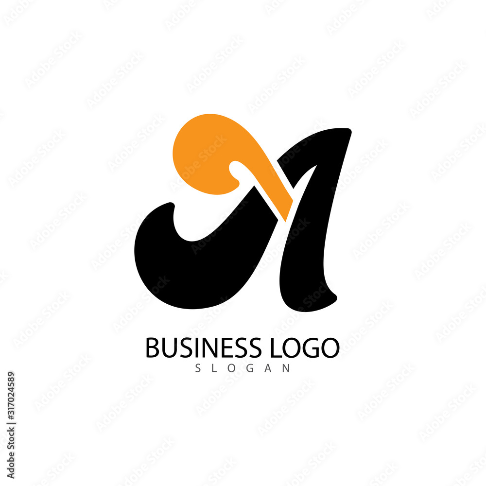 A Letter Logo Template vector icon illustration A Letter Logo Template vector icon illustration