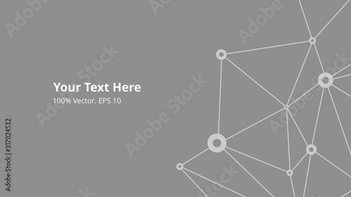 Futuristic crypto colorful blockchain illustration. Vector global creative social network. Abstract polygonal background with lines and dots. EPS 10