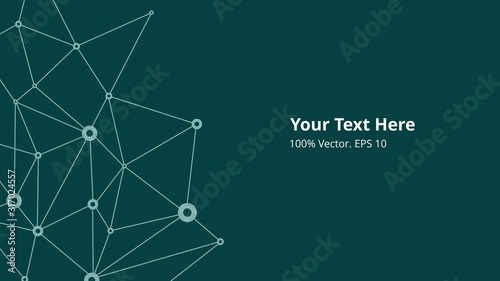 Futuristic crypto colorful blockchain illustration. Vector global creative social network. Abstract polygonal background with lines and dots. EPS 10