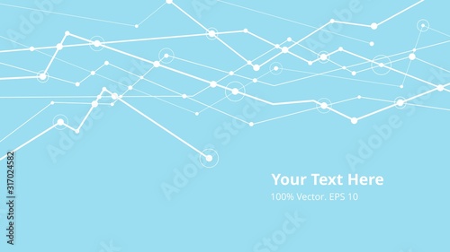 Futuristic crypto colorful blockchain illustration. Vector global creative social network. Abstract polygonal background with lines and dots. EPS 10