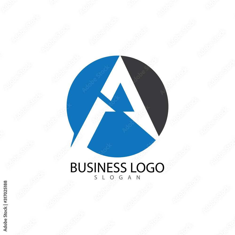 A Letter Logo Template vector icon illustration A Letter Logo Template vector icon illustration