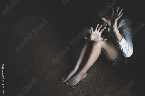 Women violence and abused concept Fototapet