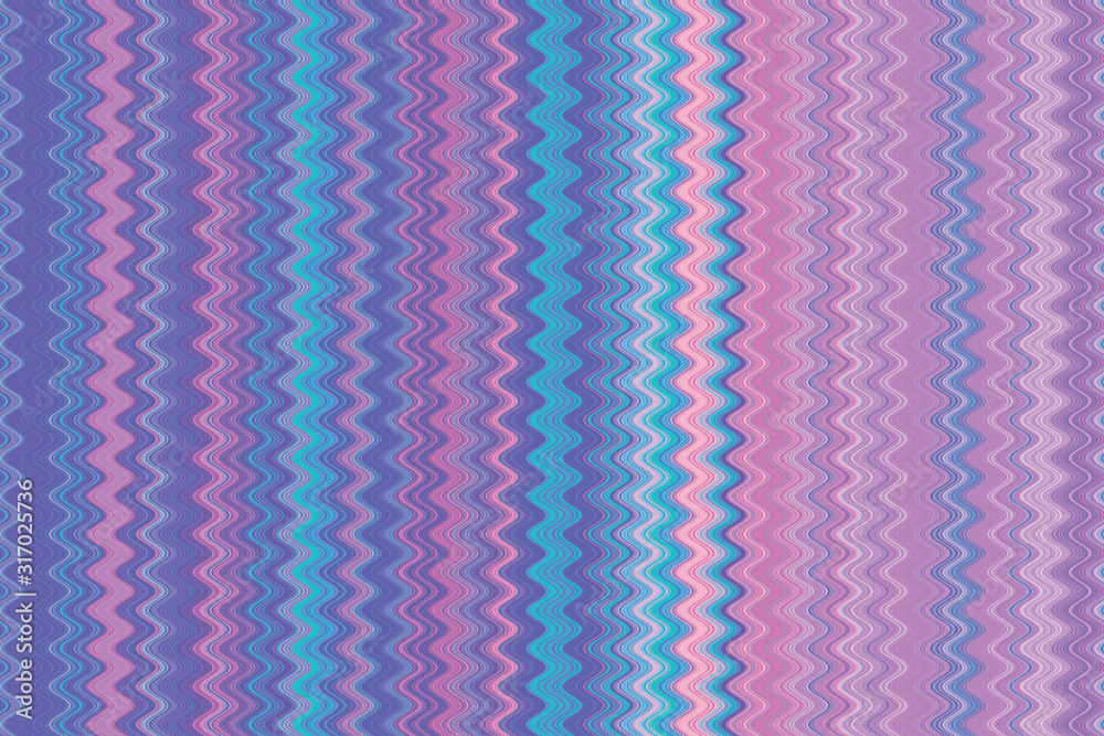 Bright multi-colored curved lines. Non-seamless pattern.