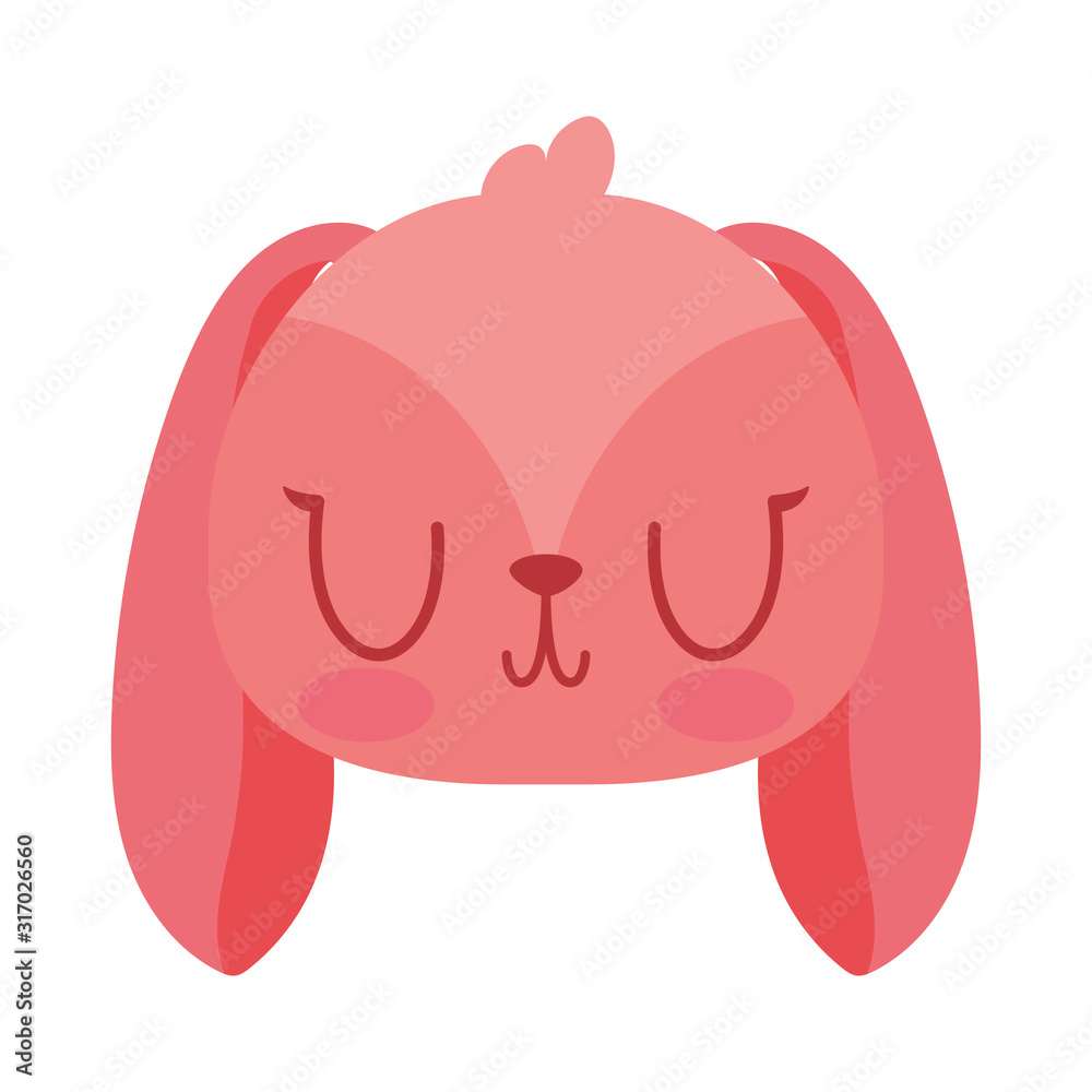 Fototapeta premium Cute rabbit cartoon vector design