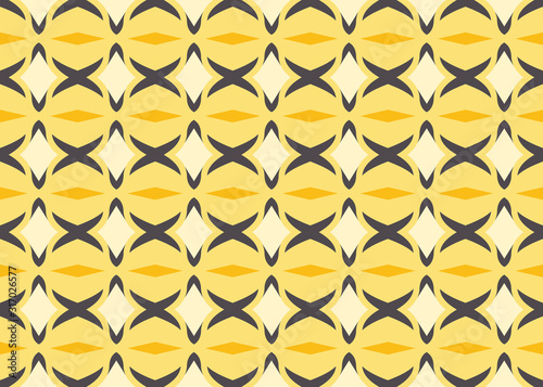 Seamless geometric pattern design illustration. Background texture. In yellow  black colors.
