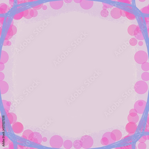 pink background with frame bokeh abstract pattern © Effrosyni 