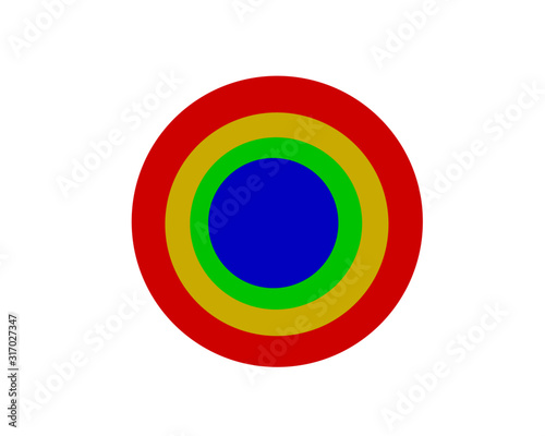 Free Download rainbow circle - GFXLoad