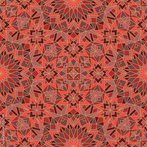 Morrocan seamless mosaic pattern. Arabic abstract background