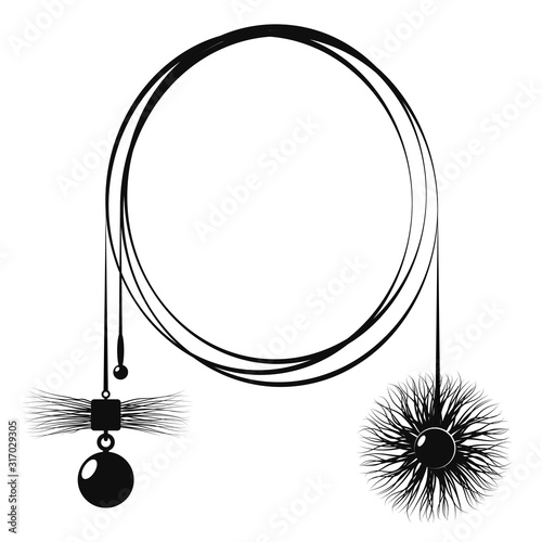 Chimney sweep tool for cleaning chimney silhouette