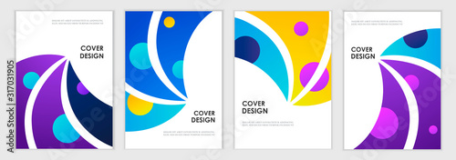 set of banner templates. universe. space design. vector illustration