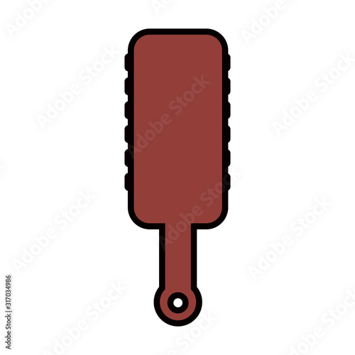 primitive weapon flat club icon